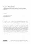 Research paper thumbnail of 'Superior Points of View':  William James and Aldous Huxley's Reflections on Mystical and Religious Experiences