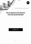 Research paper thumbnail of NILAI KEKUATAN BAKAU UNTUK KONSTRUKSI