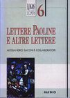 Research paper thumbnail of A. Sacchi e collaboratori, Lettere Paoline e altre lettere