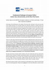 Research paper thumbnail of Call for Papers: Fundamental Challenges to European Politics: Gender, Race, Intersectionality, and the More-Than-Human, July #ECPG21 (cancelled due to COVID-19)