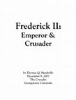 Research paper thumbnail of Frederick II and the Fifth Crusade