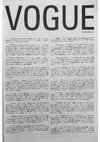 Research paper thumbnail of Catalogue of the exhibition VOGUE at the Center for Contemporary Art Bathhouse in Gdansk, curated by Pawel Leszkowicz