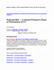 Research paper thumbnail of Podcast. Chapter 3 Pickard's "The Rose of Paracelsus"