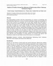 Research paper thumbnail of Analyses of Trends in Stream Flow Behaviour of Mubi Section of River Analyses of Trends in Stream Flow Behaviour of Mubi Section of River Yedzeram, Northeastern Nigeria