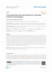 Research paper thumbnail of The endoscope and instruments for minimally invasive neurosurgery