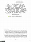 Research paper thumbnail of The governance of the Church written between national and global perspectives: The presence of congregations of cardinals in Brazilian manuals of ecclesiastical law (1853-1887)