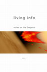 Research paper thumbnail of living info: notes on the Exegesis