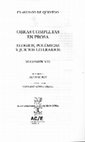 Research paper thumbnail of Francisco de Quevedo. La Perinola. Ed. Fernando Plata Parga