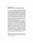 Research paper thumbnail of (2020) "Emotion and Law in the Book of Baruch." Pages 49-69 in The Early Reception of the Torah. Edited by  Barbara Schmitz and Kristin De Troyer. Deuterocanonical and Cognate Literature Studies. Berlin: De  Gruyter Press, 2020. Print date of July 2020.