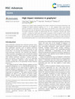 Research paper thumbnail of High impact resistance in graphyne