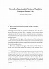 Research paper thumbnail of Towards a Functionalist Notion of Family in European Private Law