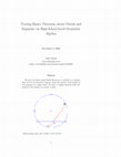 Research paper thumbnail of Proving Basic Theorems about Chords and Segments via High-School-Level Geometric Algebra