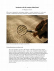 Research paper thumbnail of Introduction to the Old Testament: Online Format