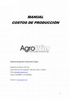 Research paper thumbnail of MANUAL COSTOS AGROWIN CAP1 2y3 1