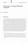 Research paper thumbnail of Nicola Cusano tra teologia della parola e pedagogia, in: «Rivista teologica di Lugano» [RTLu], XXV/3 (2020), 467-481