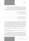 Research paper thumbnail of Las renovaciones del registro electoral de 1931: la convocatoria, el nuevo ciudadano, el registro permanente y la entrega de la primera libreta electoral