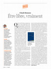 Research paper thumbnail of Elodie Maurot Etre libre vraiment p. 36 Hebdo samedi 16 dimanche 17 janvier 2021