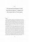 Research paper thumbnail of From individual leaf elongation to whole shoot leaf area expansion: A comparison of three Aegilops and two Triticum species