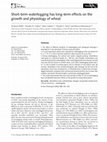 Research paper thumbnail of Short-term waterlogging has long-term effects on the growth and physiology of wheat