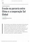 Research paper thumbnail of Erosão na parceria entre China e a cooperação Sul Global LeMonde