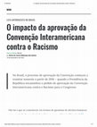 Research paper thumbnail of O impacto da aprovação da Convenção Interamericana contra o Racismo