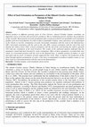 Research paper thumbnail of Effect of Seed Orientation on Parameters of the Oilseed Citrullus Lanatus (Thunb.) Matsum & Nakai