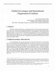 Research paper thumbnail of Global Governance and International Organization Evolution