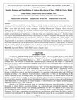 Research paper thumbnail of International Journal of Agriculture and Biological Sciences-ISSN (2522-6584) Density, Biomass and Distribution of Alpheus Macellarius (Chace, 1988) In Clarin, Bohol