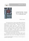 Research paper thumbnail of O “Material” Das Lições – Acerca Do Livro Dez Lições Sobre Os Estudos Culturais, De Maria Elisa Cevasco