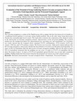 Research paper thumbnail of Evaluation of the Potential of Ireng Gathering Starch (Curcuma aeruginosa Roxb.) As Alternative Food Ingredients and the Processed Organoleptic Aspects