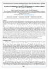 Research paper thumbnail of The Effect of Combination of Nitrogen (N) and Phosphorus (P) Fertilizer on Ratoon Rice (Oryza Sativa L) Production