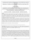 Research paper thumbnail of Optimization of Conditions for Mass Production of Orchid Mycorrhizal Fungi (OMF) Inoculants