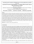 Research paper thumbnail of Agricultural Personnel and Job Satisfaction: A Case Study of Block Extension Agents in Ondo and Ekiti States of Nigeria