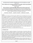 Research paper thumbnail of Effect of Different Soil Amendments and season on root quality, shelf life and profitability of carrot (Daucus carota L