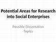 Research paper thumbnail of Potential Areas for Research into SE