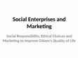 Research paper thumbnail of Social Enterprise and Marketing