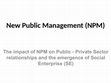 Research paper thumbnail of New Public Management and Social Enterprises