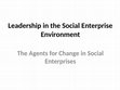 Research paper thumbnail of Leadership in the Social Enterprise Environment