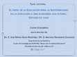 Research paper thumbnail of Resumen de la tesis doctoral: EL PAPEL DE LA EDUCACIÓN PARA LA SOSTENIBILIDAD EN LA EVOLUCIÓN A UNA ECONOMÍA CON FUTURO. ESTUDIO DE CASO