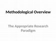 Research paper thumbnail of Methodological Overview - Research Paradigms