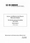 Research paper thumbnail of LEGAL AND PROTECTION POLICY RESEARCH SERIES The Interface between Extradition and Asylum DEPARTMENT OF INTERNATIONAL PROTECTION