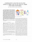 Research paper thumbnail of COMPARATIVE ANALYSIS OF PLASTIC OPTICAL FIBER AND GLASS OPTICAL FIBER FOR HOME NETWORKS