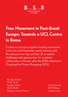 Research paper thumbnail of Conference: Free Movement in Post-Brexit Europe: Towards a UCL Centre in Rome