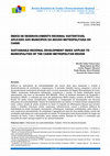 Research paper thumbnail of ÍNDICE DE DESENVOLVIMENTO REGIONAL SUSTENTÁVEL APLICADO AOS MUNICÍPIOS DA REGIÃO METROPOLITANA DO  CARIRI