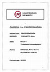 Research paper thumbnail of CARRERA: Lic. PSICOPEDAGOGÍA