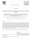 Research paper thumbnail of National natural capital accounting with the ecological footprint concept