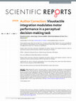 Research paper thumbnail of Author Correction: Visuotactile integration modulates motor performance in a perceptual decision-making task