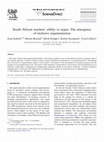 Research paper thumbnail of South African teachers’ ability to argue: The emergence of inclusive argumentation