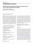 Research paper thumbnail of Impaired spatial working memory after anterior thalamic lesions: recovery with cerebrolysin and enrichment