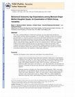 Research paper thumbnail of Behavioral autonomy age expectations among Mexican-origin mother–daughter dyads: An examination of within-group variability